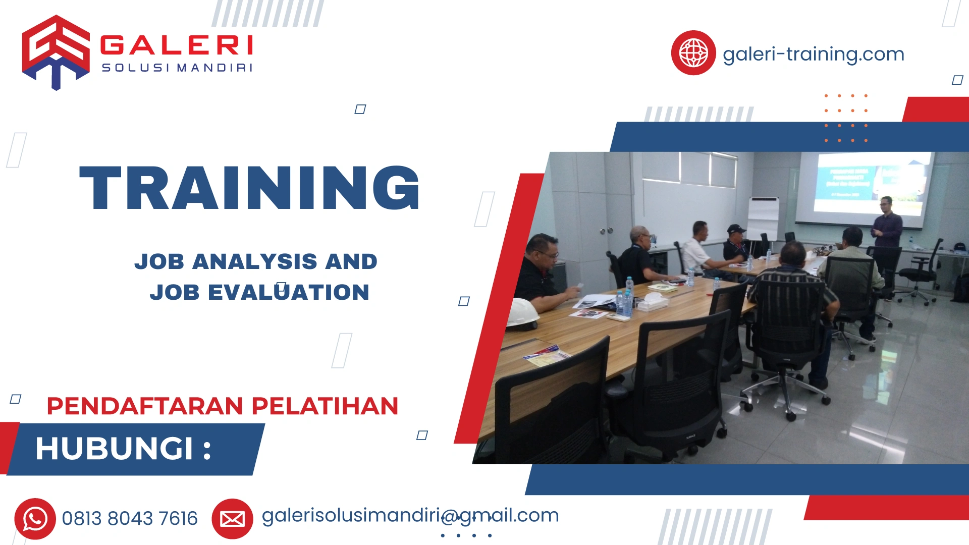 TRAINING JOB ANALYSIS AND JOB EVALUATION