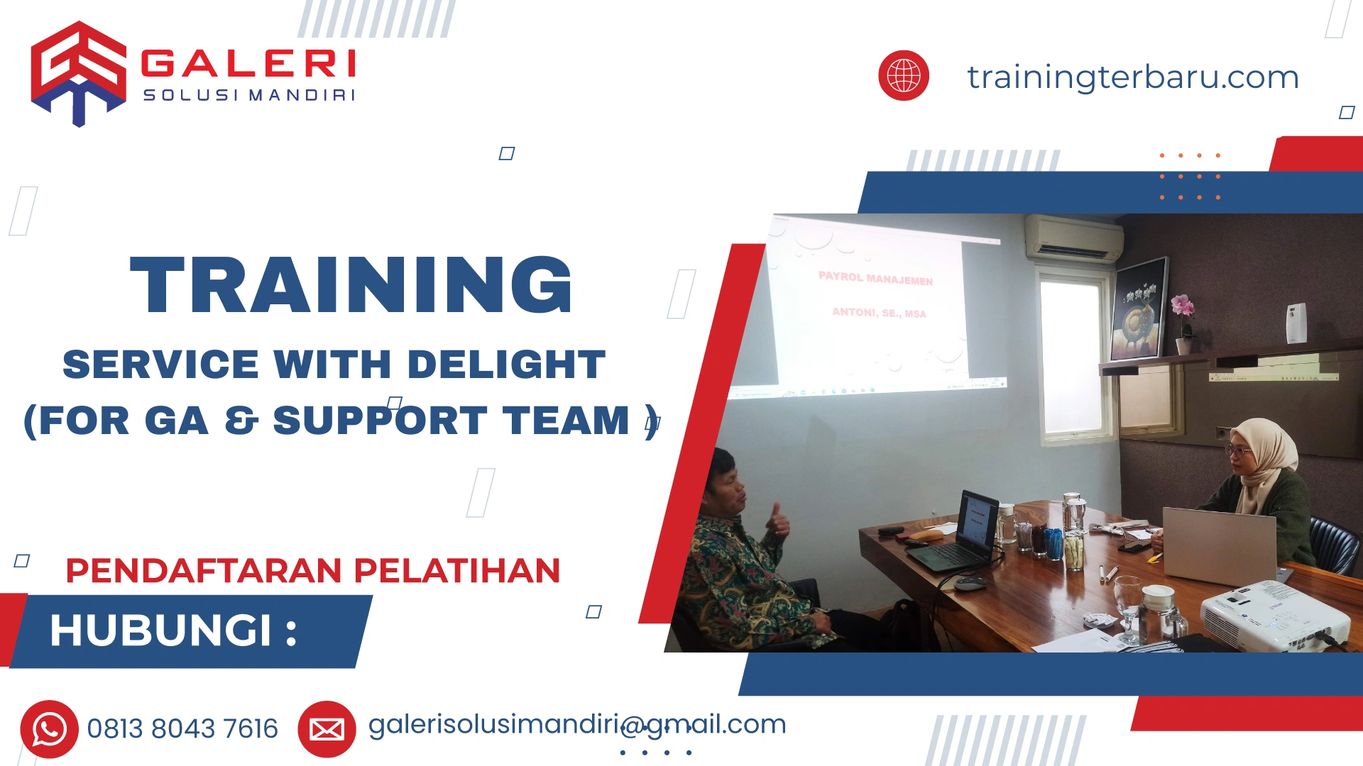 TRAINING SERVICE WITH DELIGHT (FOR GA & SUPPORT TEAM )