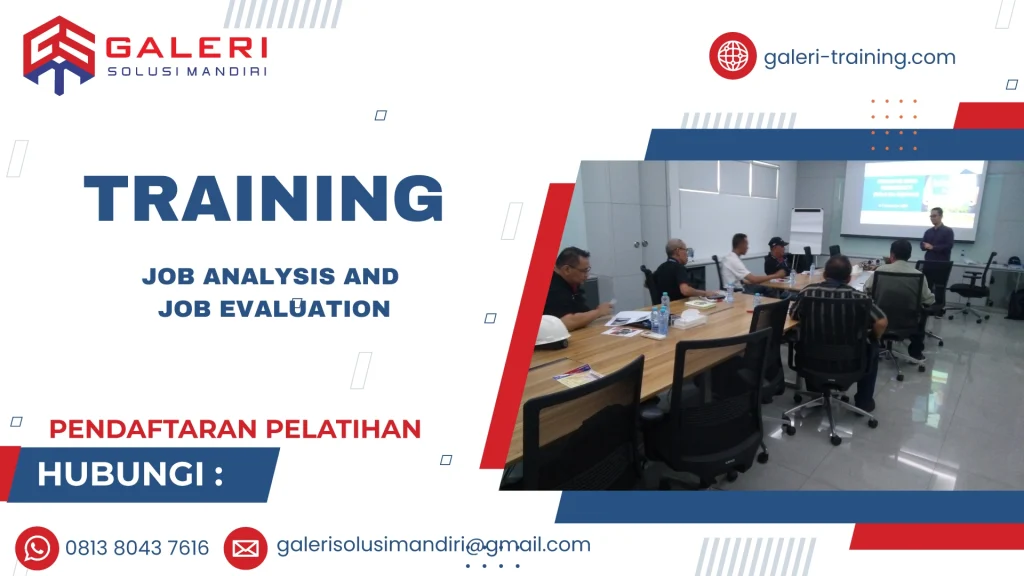 TRAINING JOB ANALYSIS AND JOB EVALUATION
